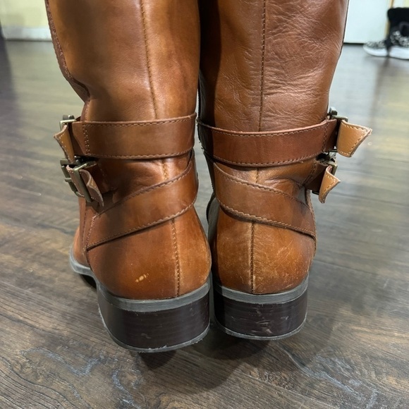 INC International Concept Frankii Leather Riding Boots Size 10 Women - Picture 4 of 9